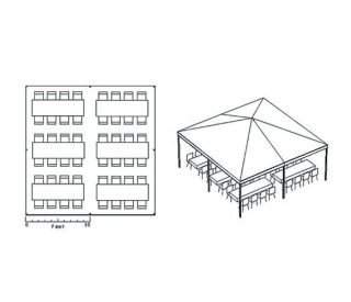 20×20 With 48 Chairs