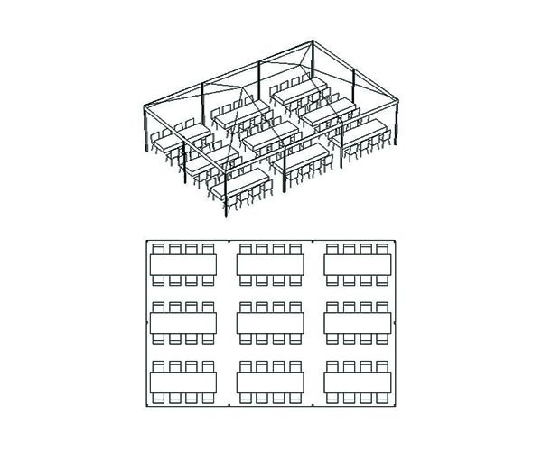 20×30 With 72 Chairs